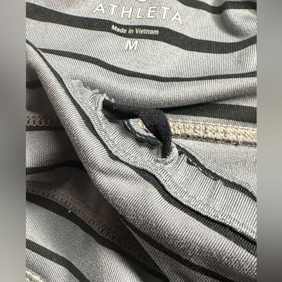 Athleta Relay Striped Leggings, Black & Gray, Size M, Running, Yoga, Athleisure - Picture 6 of 15